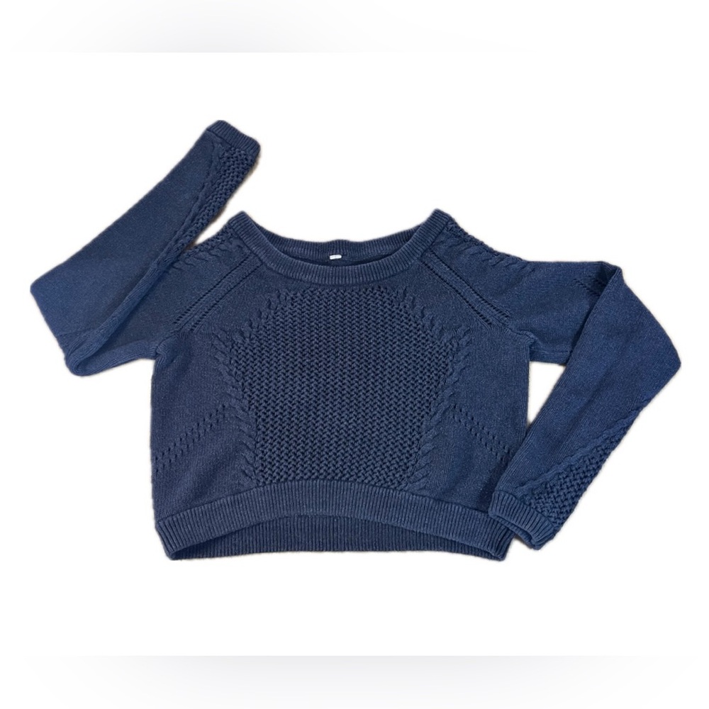 lululemon athletica Navy Crewneck Knit Sweater